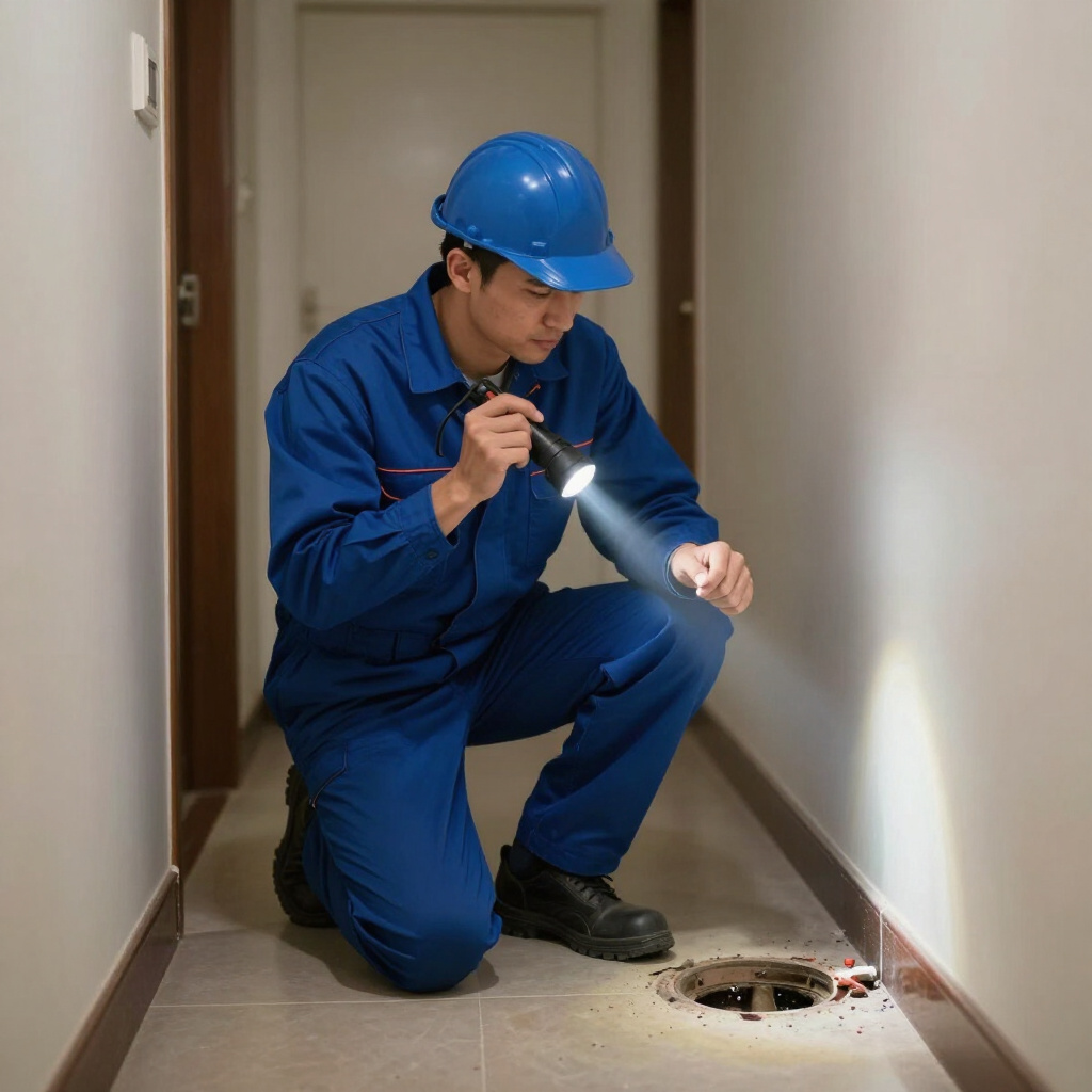 Before and After Checking Plumbing in a Utility Closet in Auburn Hills